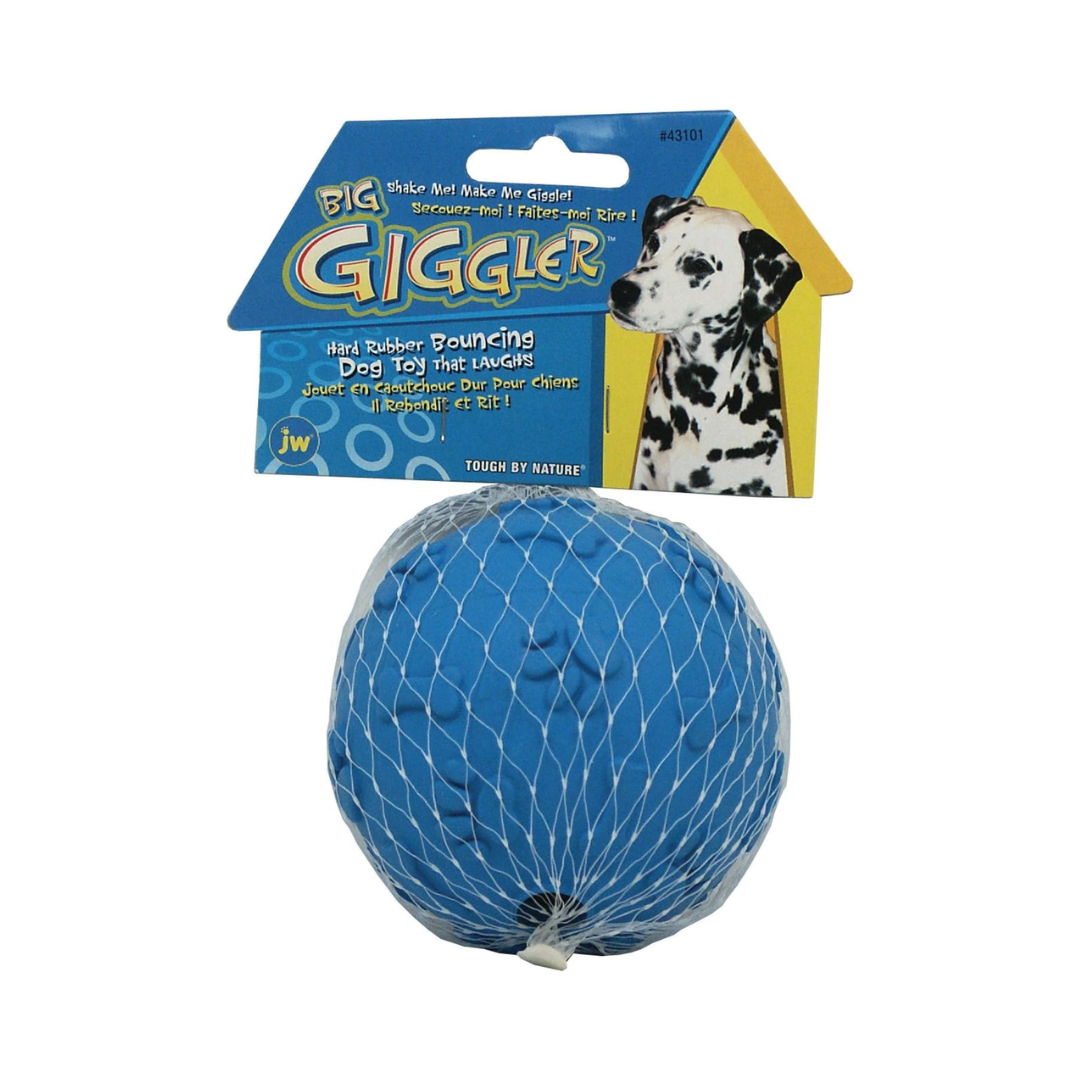 JW Big Giggler Rubber Dog Toy – Assorted Colors