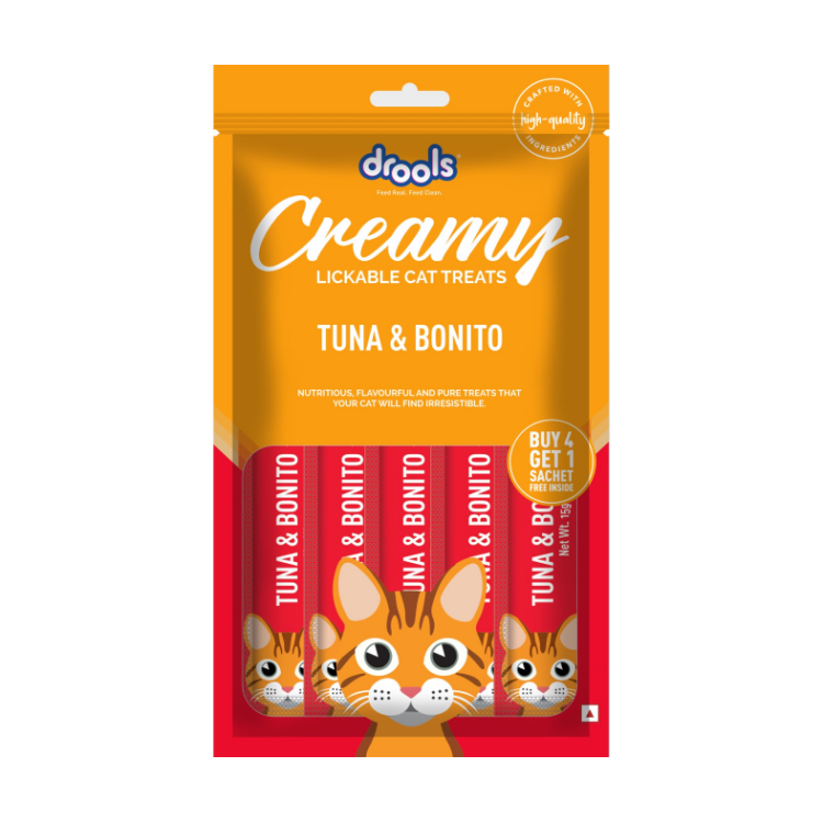 Drools Creamy Lickable Cat Treats – Tuna & Bonito