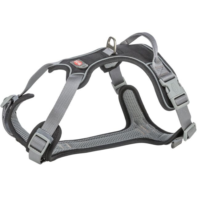 Trixie Premium Active Harness – Black – 49–69 cm / 20 mm (Size M)