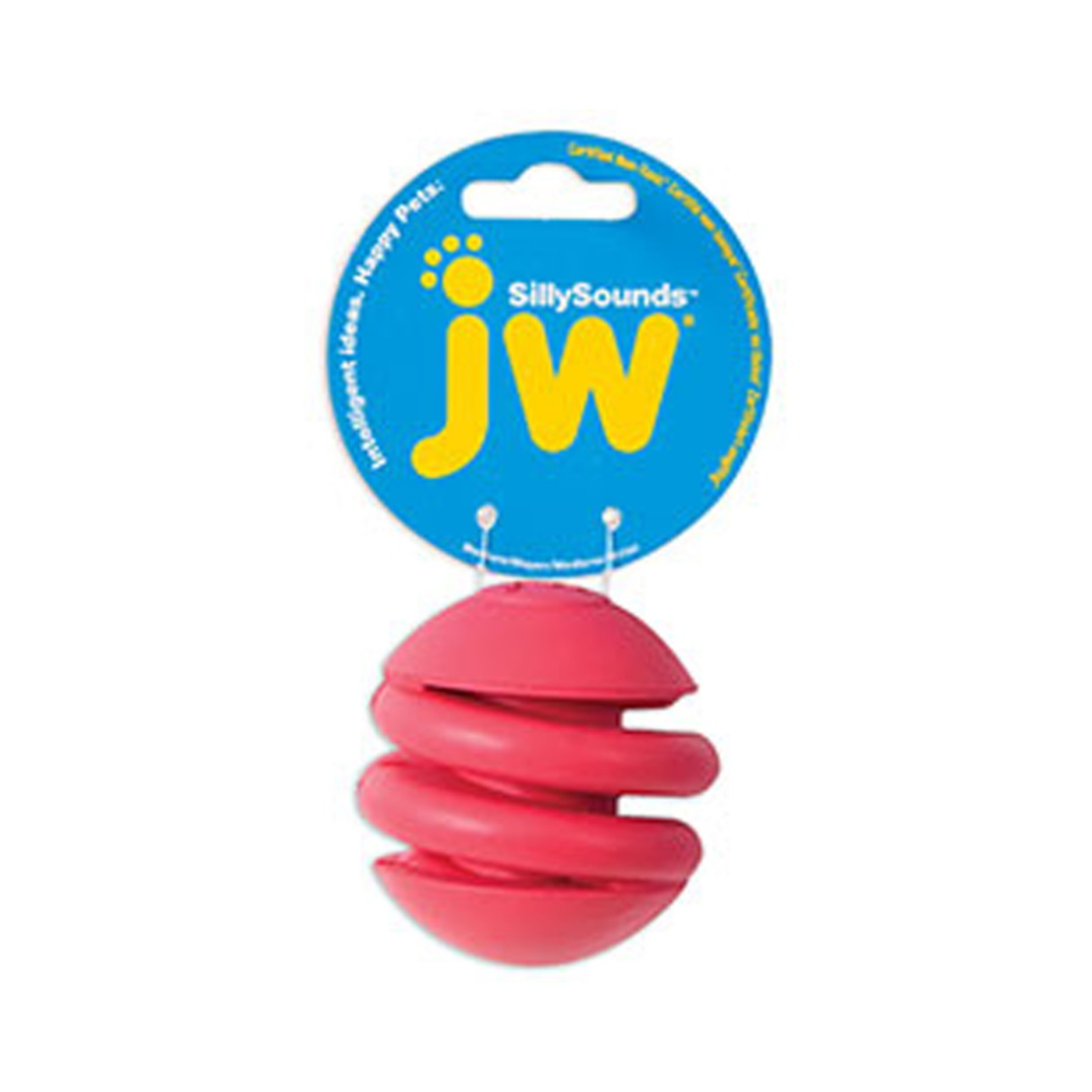 JW SillySounds Spiral Ball Dog Toy – Medium – Assorted Colors