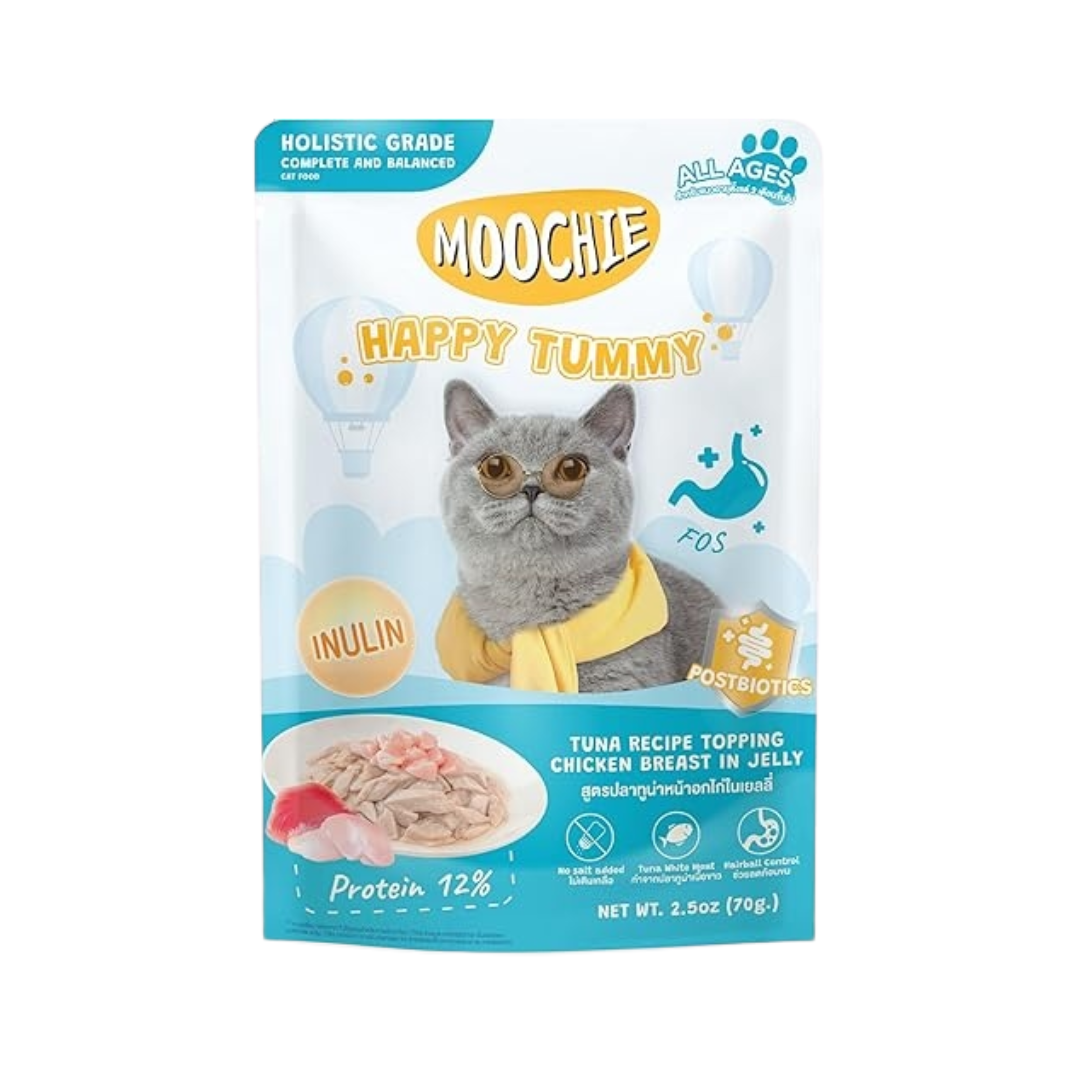 Moochie Happy Tummy Tuna Recipe with Chicken Breast in Jelly – Wet Cat Food