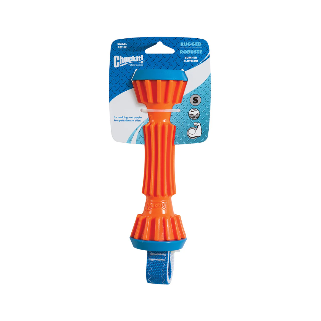 Chuckit! Rugged Bumper – Durable Tug & Fetch Dog Toy (Small)