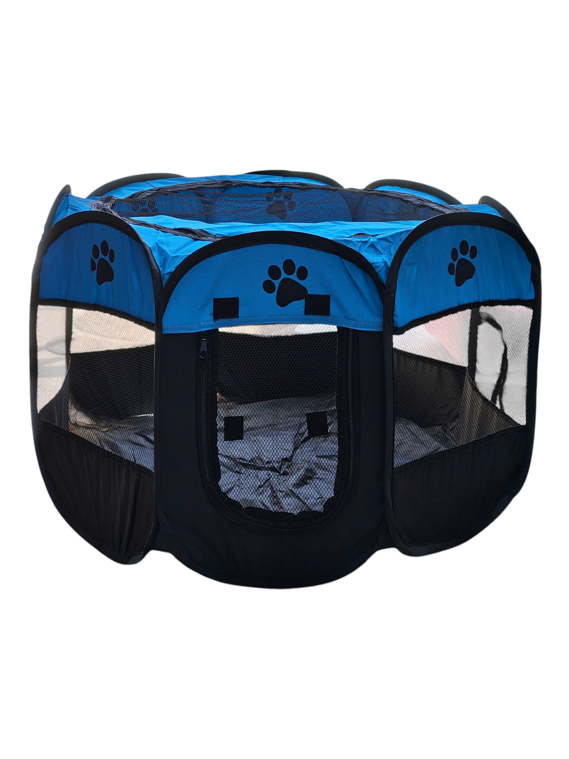 Pet Portable Foldable Playpen – Blue
