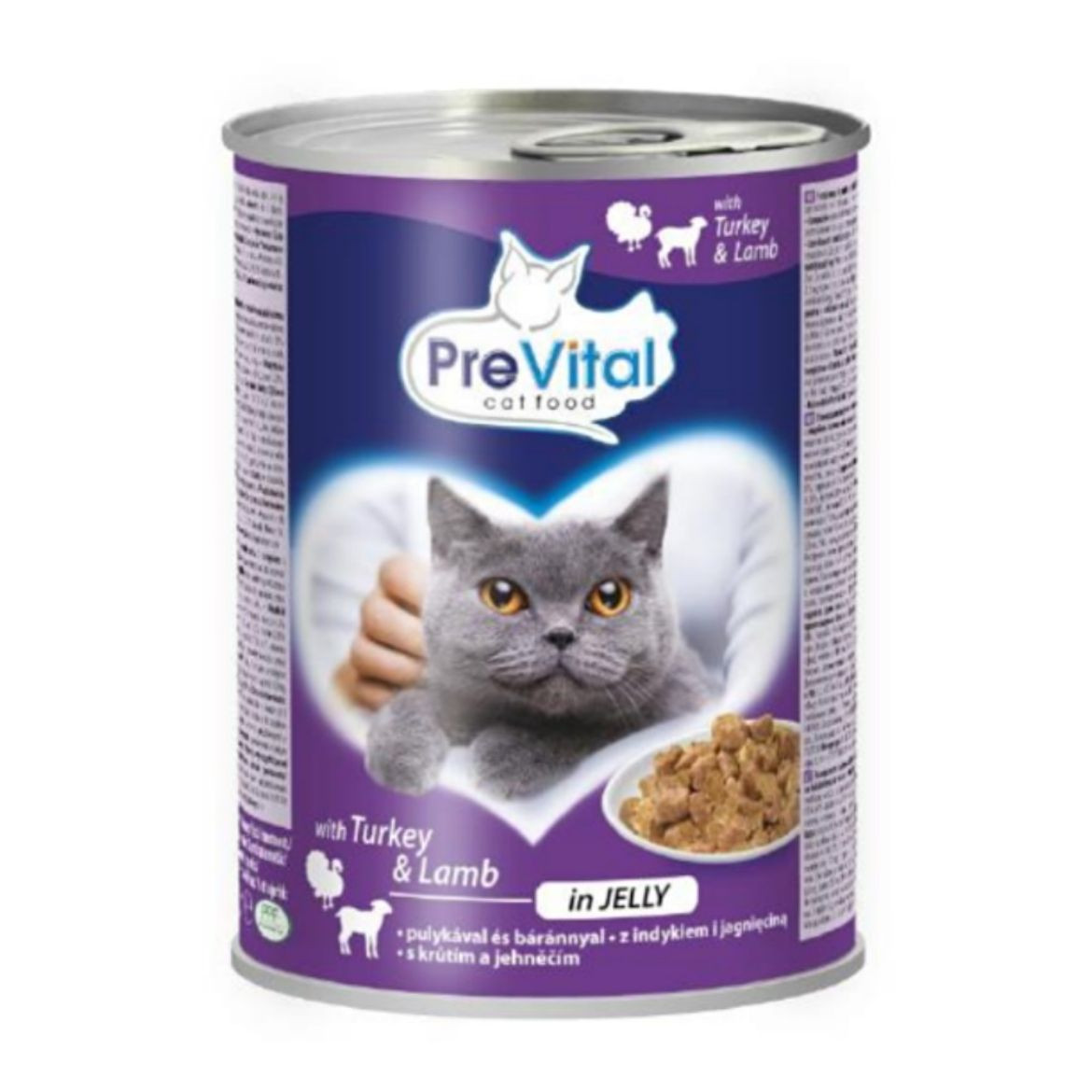 PreVital Cat Food With Turkey & Lamb in Jelly