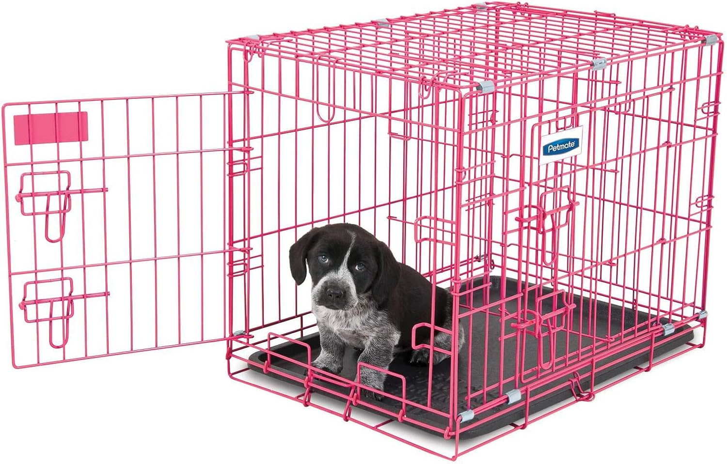 Petmate Puppy 2 Door Training Retreat Kennel – Pink (24 in)