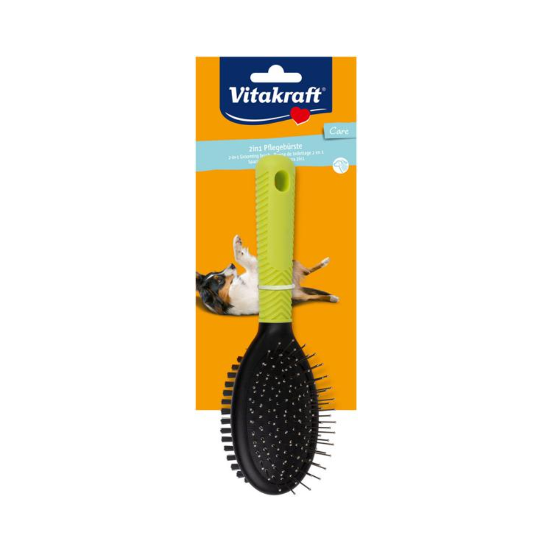 Vitakraft Care 2-in-1 Grooming Brush for Dogs