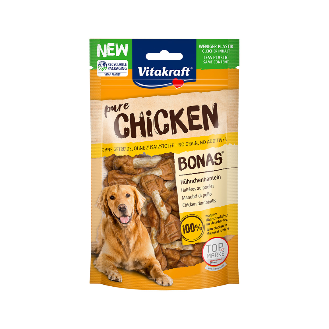 Vitakraft Pure Chicken Bonas Dog Treats