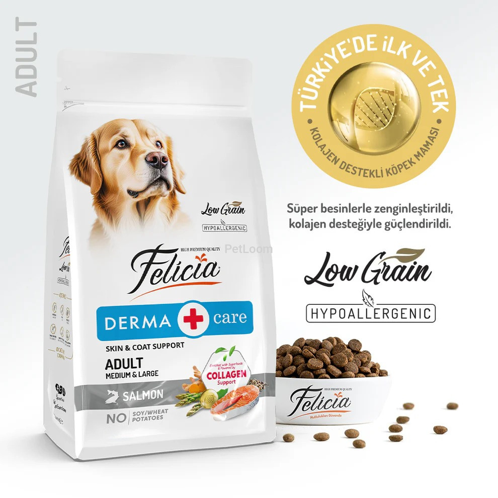 Felicia Derma Care Adult Salmon – Collagen Supported Hypoallergenic Dog Food