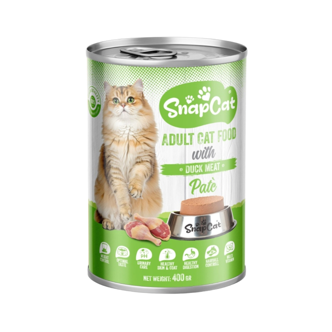 SnapCat Adult Cat Food Pâté with Duck Meat – Wet Cat Food