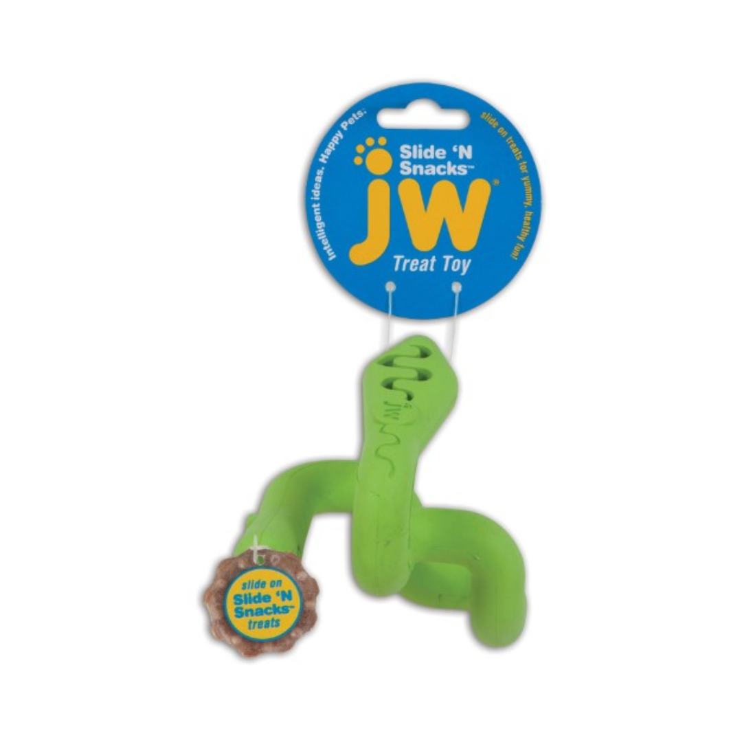 JW Slide ’N Snacks Treat Dog Toy – Assorted Colors
