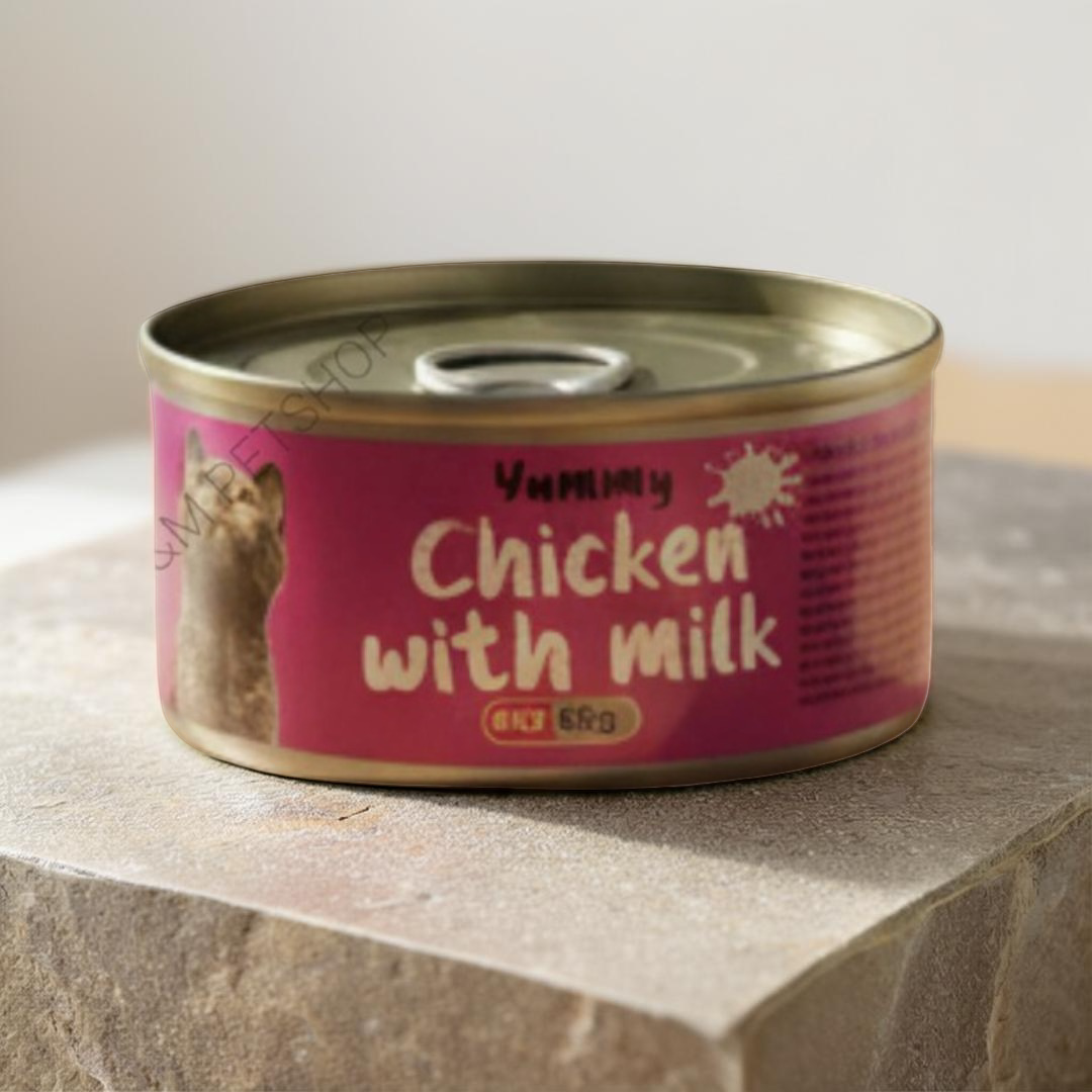Yummy Chicken with Milk – Wet Cat Food Can (Kitten)