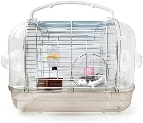 Portable Small Pet Cage – With Wheel, Water Bottle, and Accessories