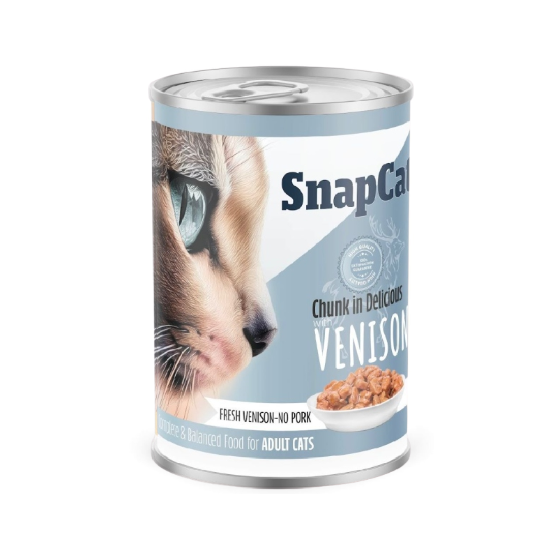 SnapCat Chunk in Delicious Venison – Complete & Balanced Wet Food for Adult Cats