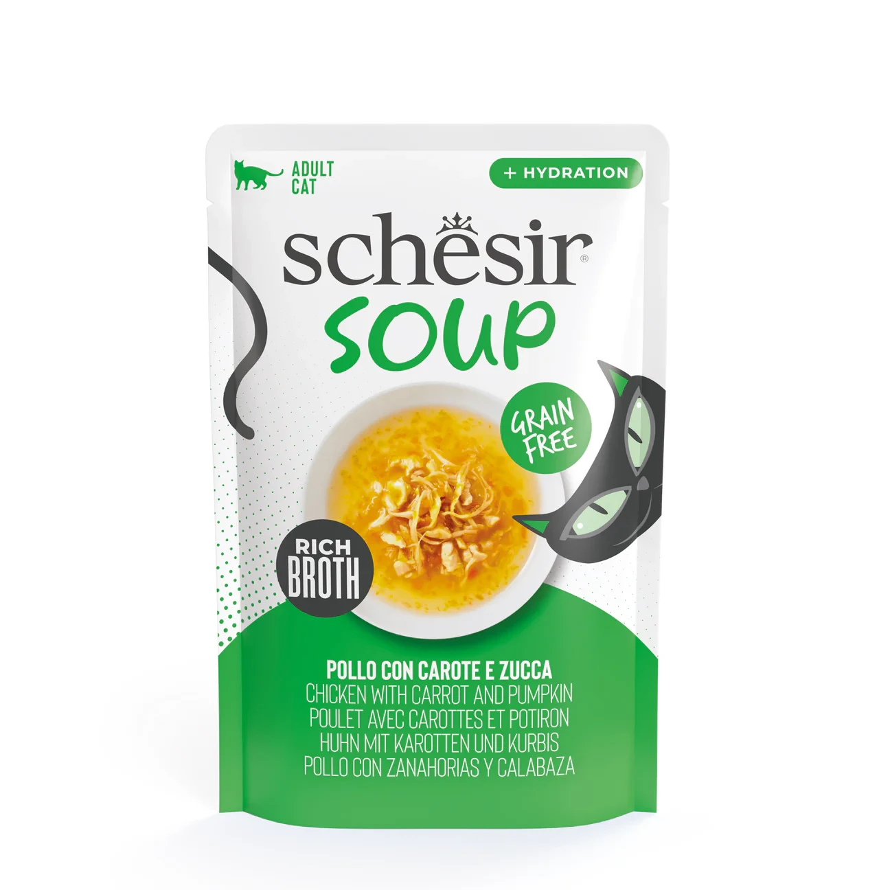 Schesir Soup – Chicken with Carrot & Pumpkin – 40g Pouch