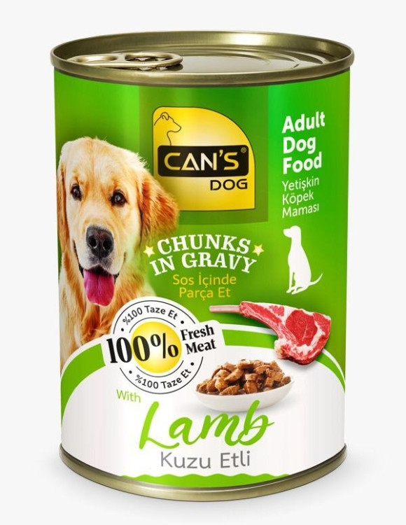 Can's Dog Adult Dog Food – Lamb Chunks in Gravy