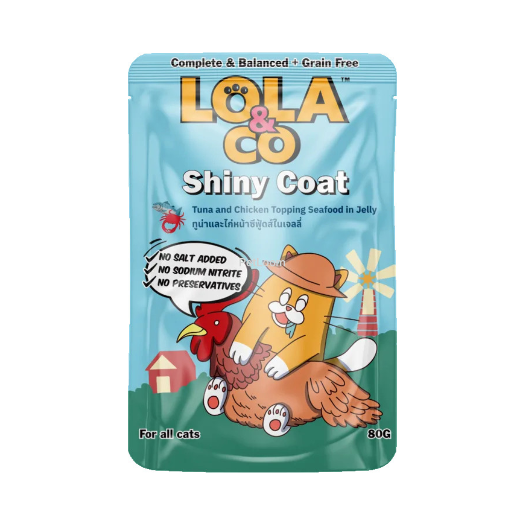 Lola & Co Shiny Coat Tuna and Chicken Topping Seafood in Jelly