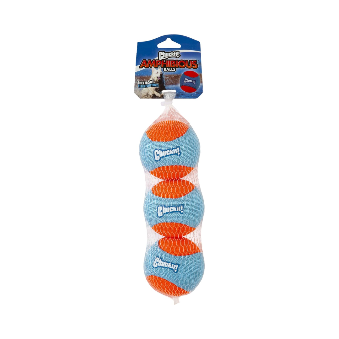 Chuckit! Amphibious Balls Dog Toy – Pack of 3