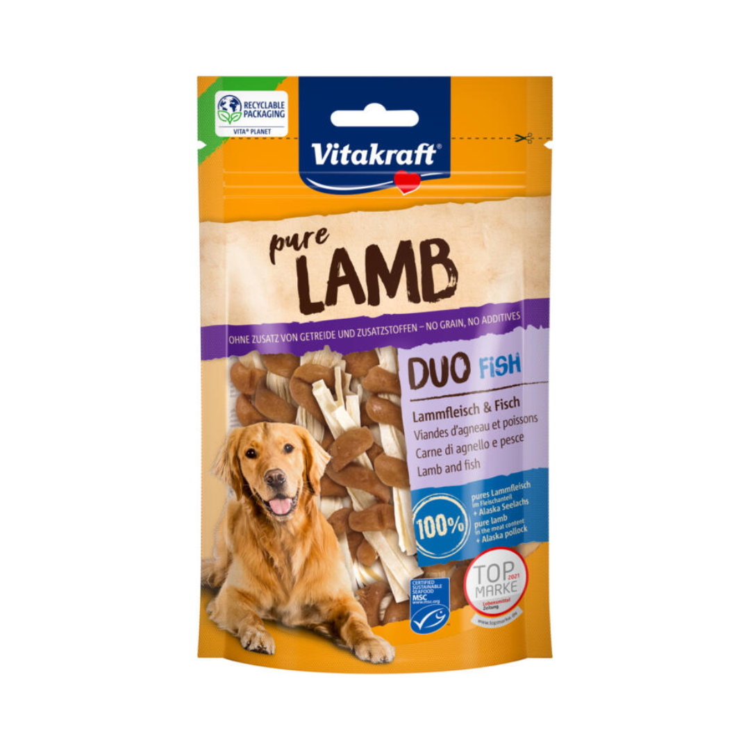 Vitakraft Pure Lamb Duo Fish Dog Treats