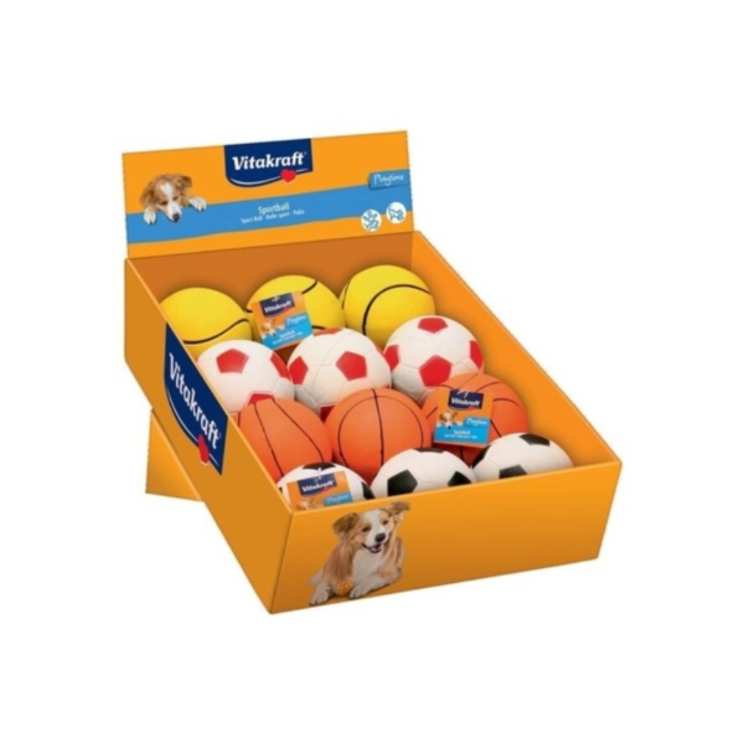 Vitakraft Sport Ball Dog Toy – Assorted Designs (Ø9 cm)