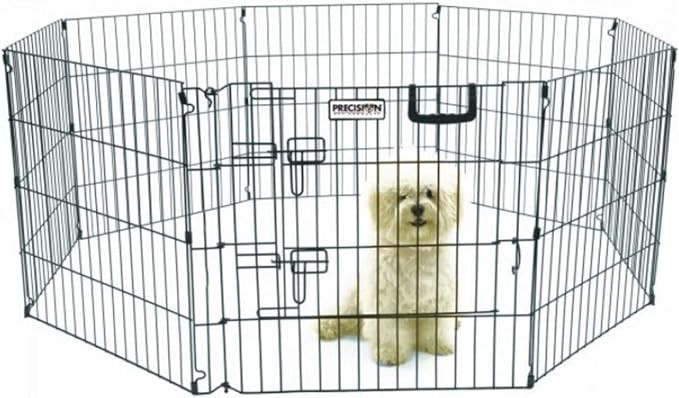 Precision Pet Black Ultimate Exercise Pen – X-Large (48")