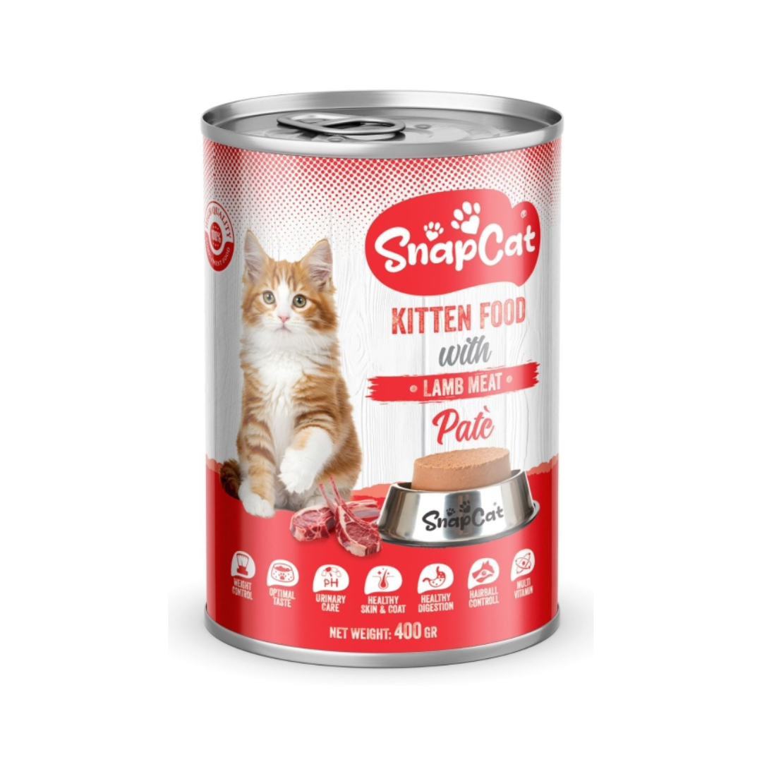 SnapCat Kitten Food Pâté with Lamb Meat – Wet Cat Food