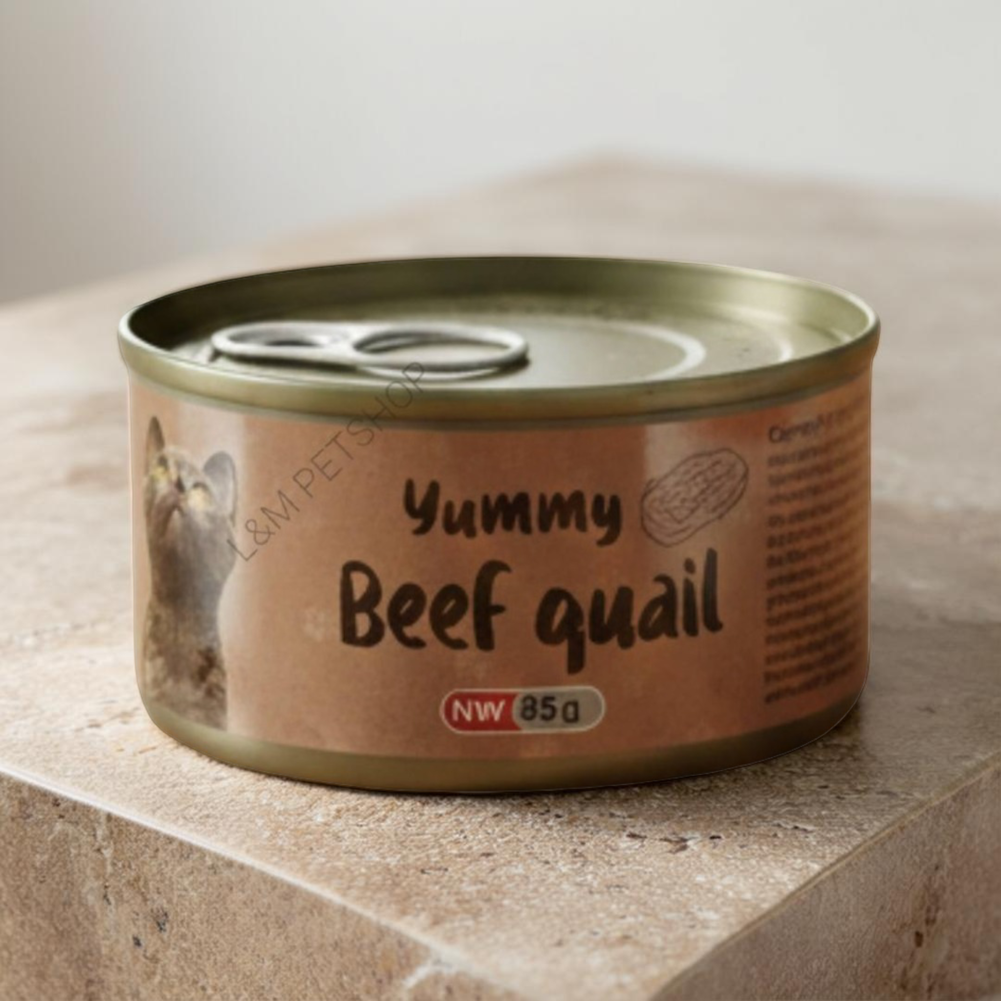 Yummy Beef Quail – Wet Cat Food Can