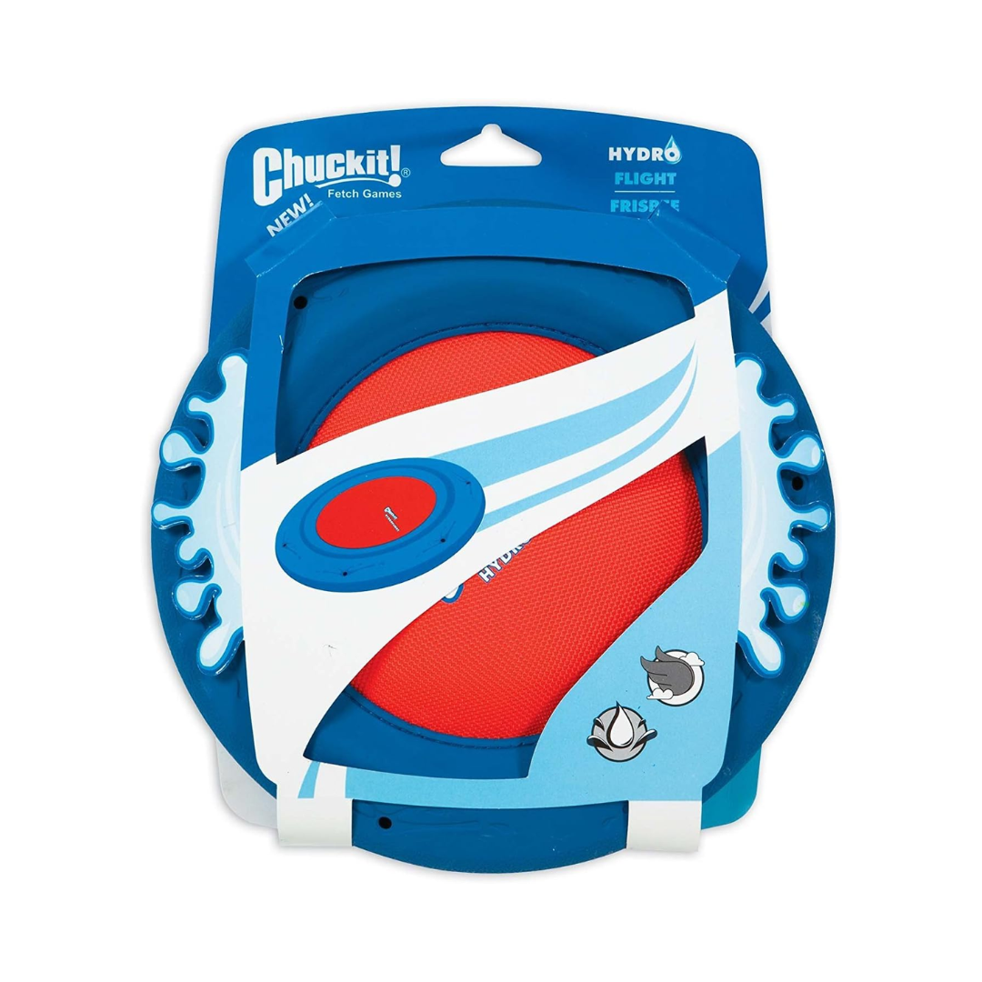 Chuckit! Hydro Flight Frisbee – Water Floating Fetch Disc for Dogs