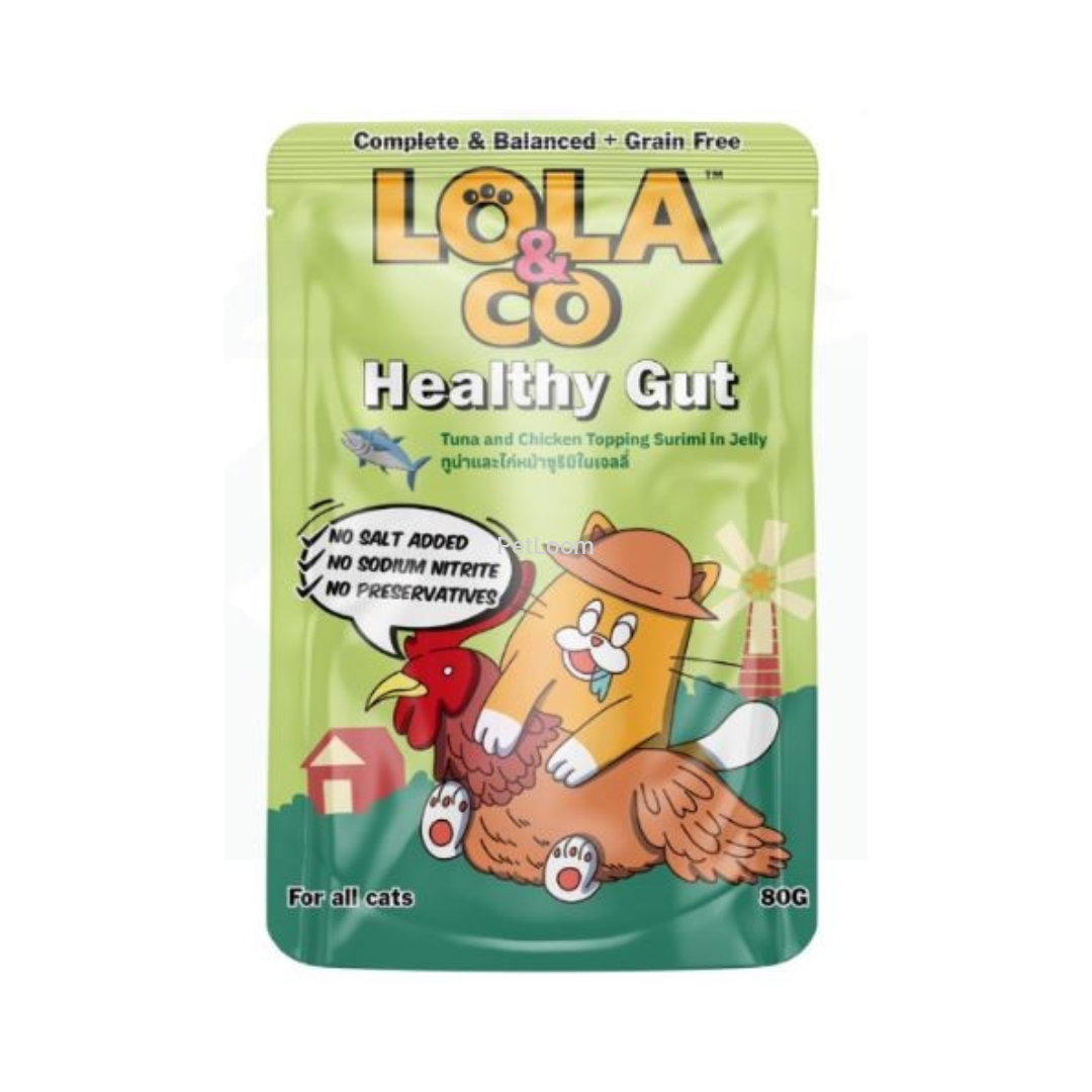 Lola & Co Healthy Gut Tuna and Chicken Topping Surimi in Jelly