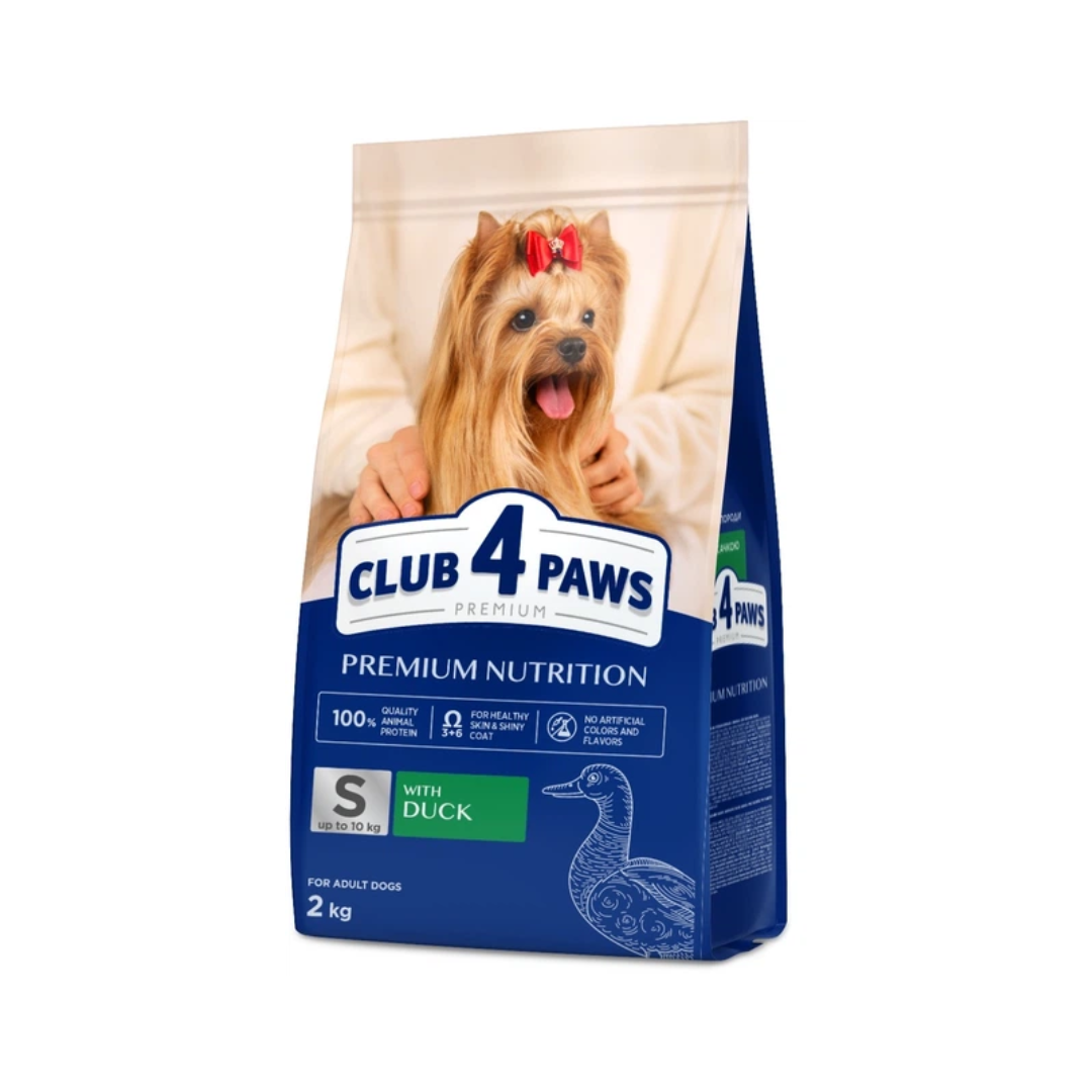 Club 4 Paws Premium Adult Dry Dog Food with Duck for Small Breeds