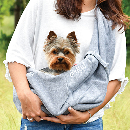 Doogy Carry Bag Koala 60 × 30 cm – Grey Pet Sling Carrier