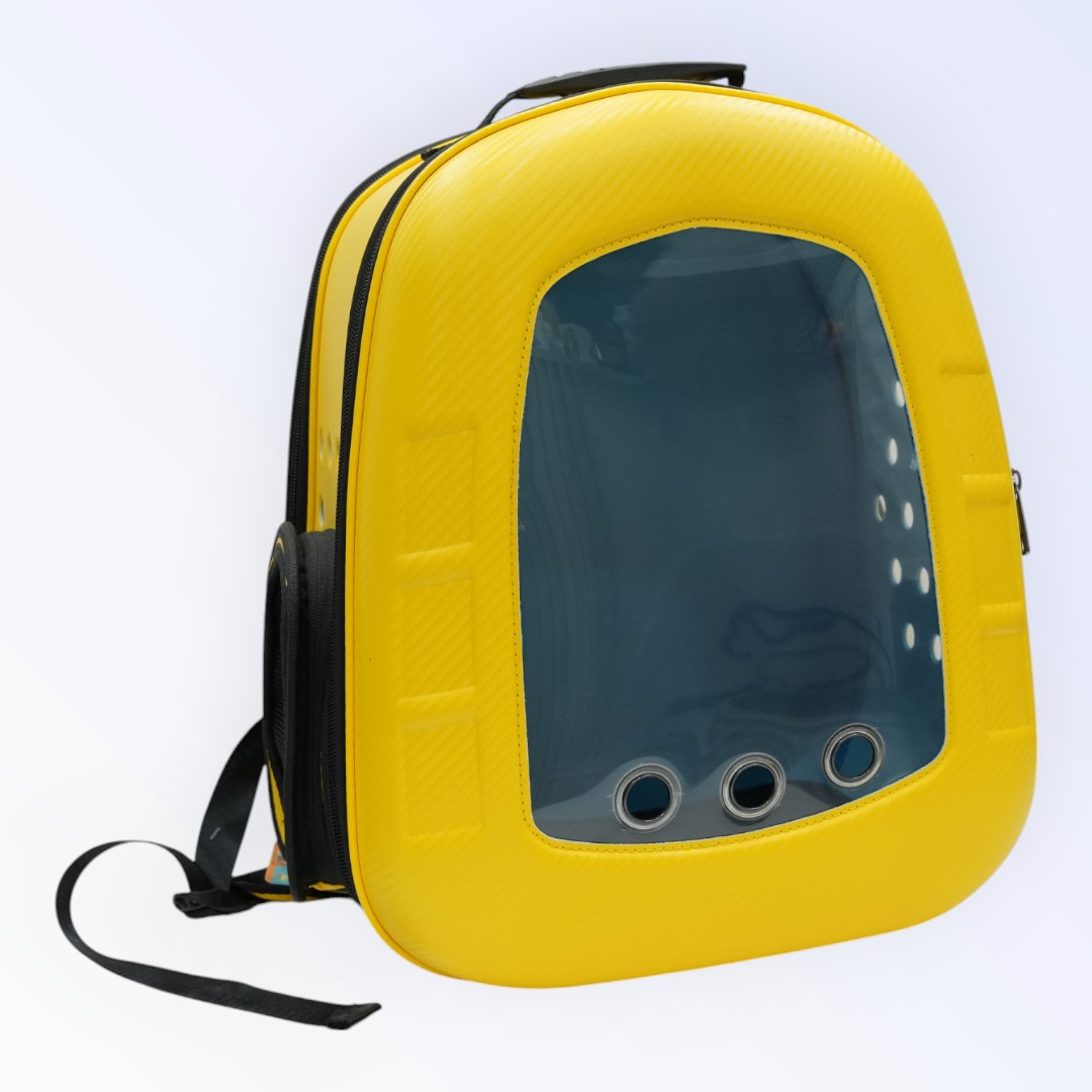 Vibrant Yellow Pet Carrier Backpack