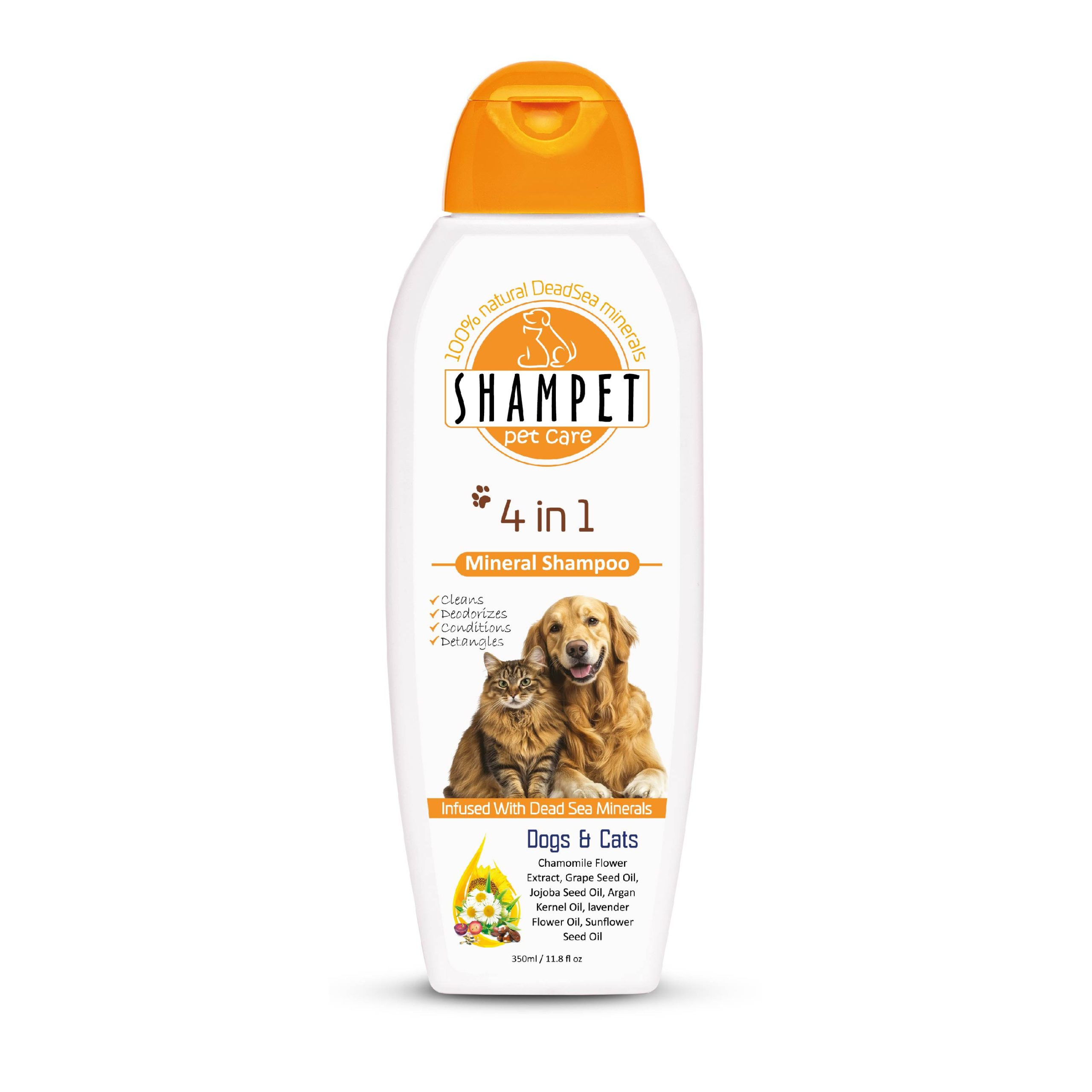 Shampet 4 in 1 Mineral Shampoo – For Dogs & Cats