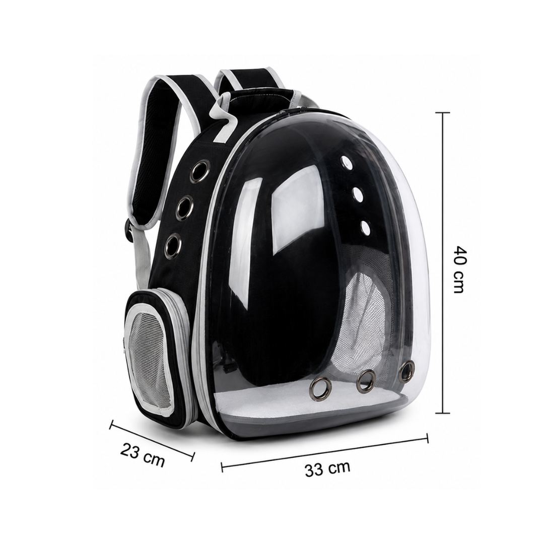 DOOGY Space Bubble Backpack Carrier 33 × 23 × 40 cm – Transparent Pet Travel Backpack (Assorted Colors)
