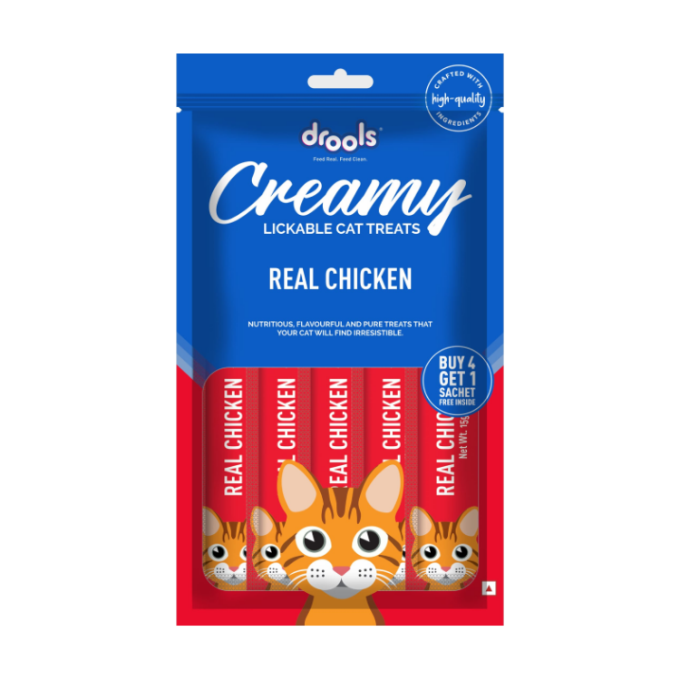 Drools Creamy Lickable Cat Treats – Real Chicken