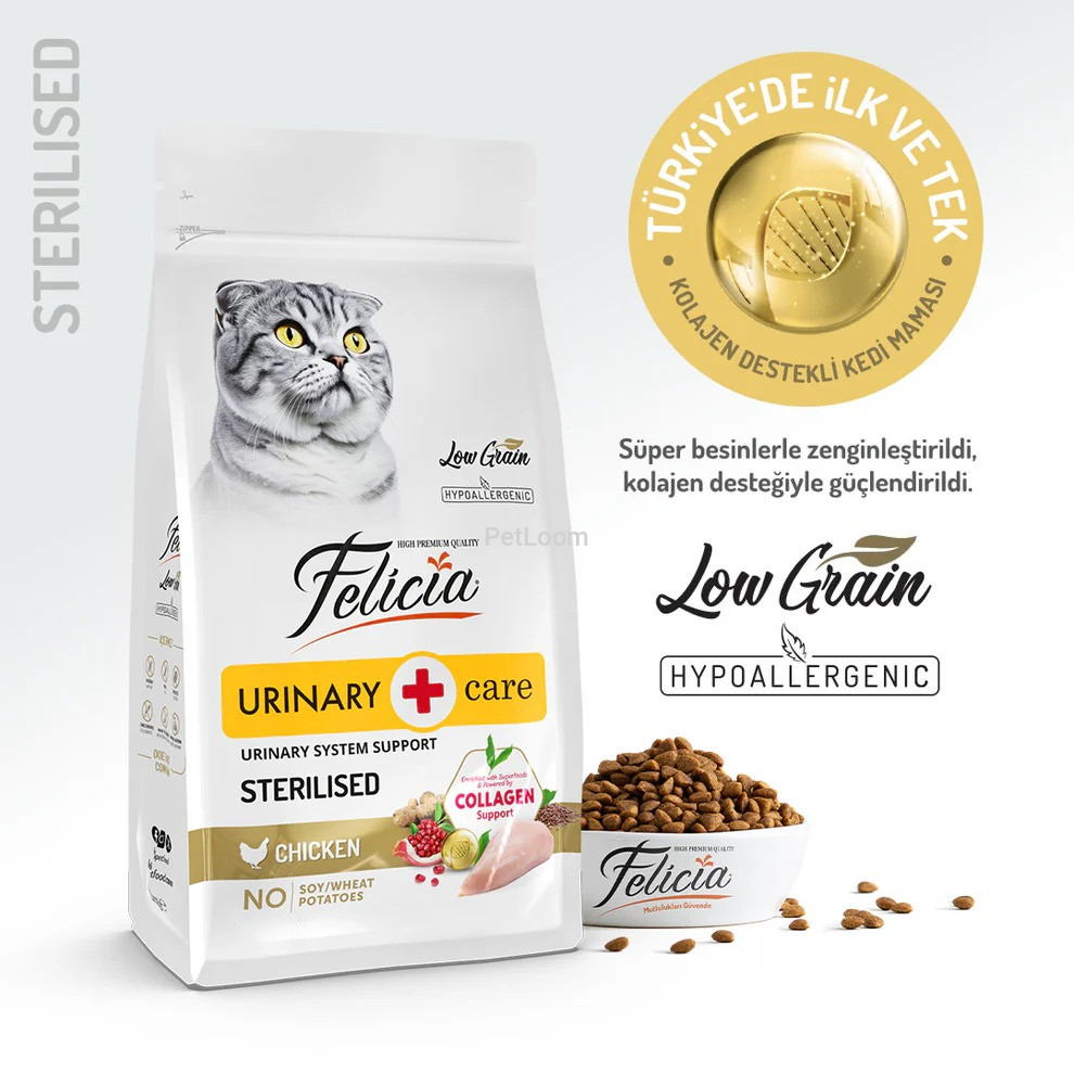 Felicia Urinary Care Adult Chicken Sterilized – Collagen Supported Hypoallergenic Cat Food