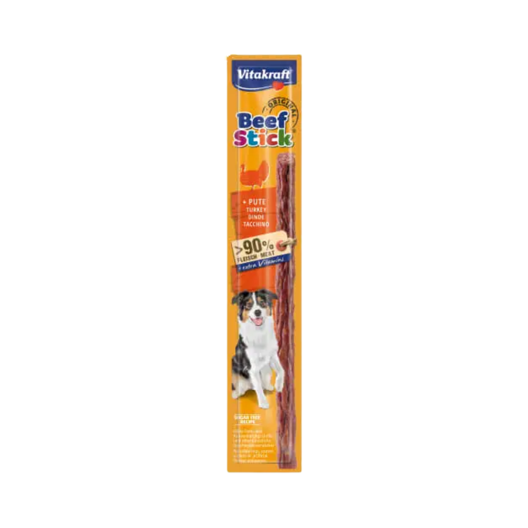 Vitakraft Beef Stick Turkey – Extra Meaty Dog Snack