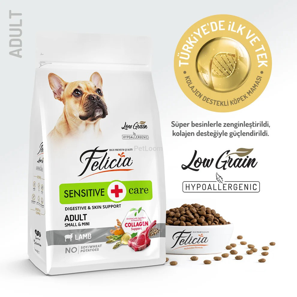 Felicia Sensitive Care Adult Lamb Small & Mini Breed – Collagen Supported Hypoallergenic Dog Food