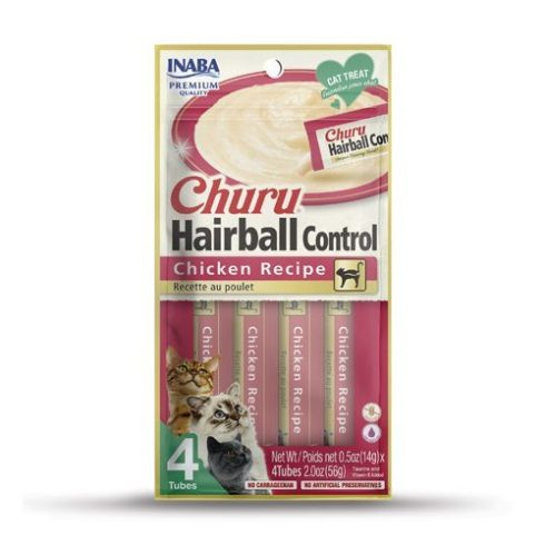 Inaba Churu Hairball Control Cat Treats – Chicken Recipe