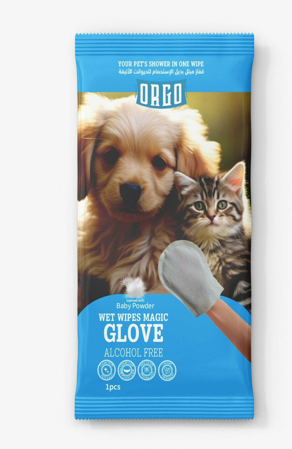 ORGO Wet Wipes Magic Glove – Baby Powder Scent