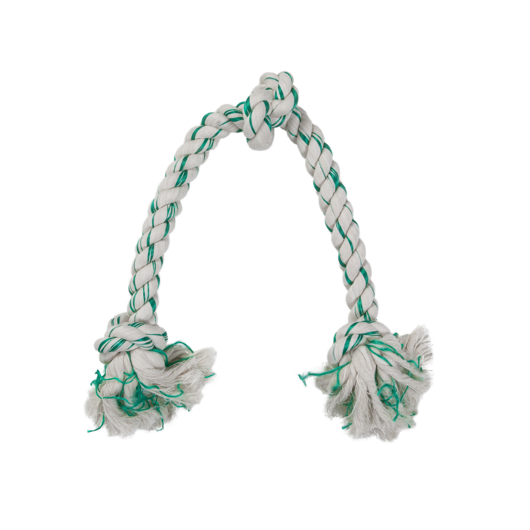 Petmate Booda Fresh N Floss 3-Knot Tug Rope Dog Toy – Extra Large (31.5")