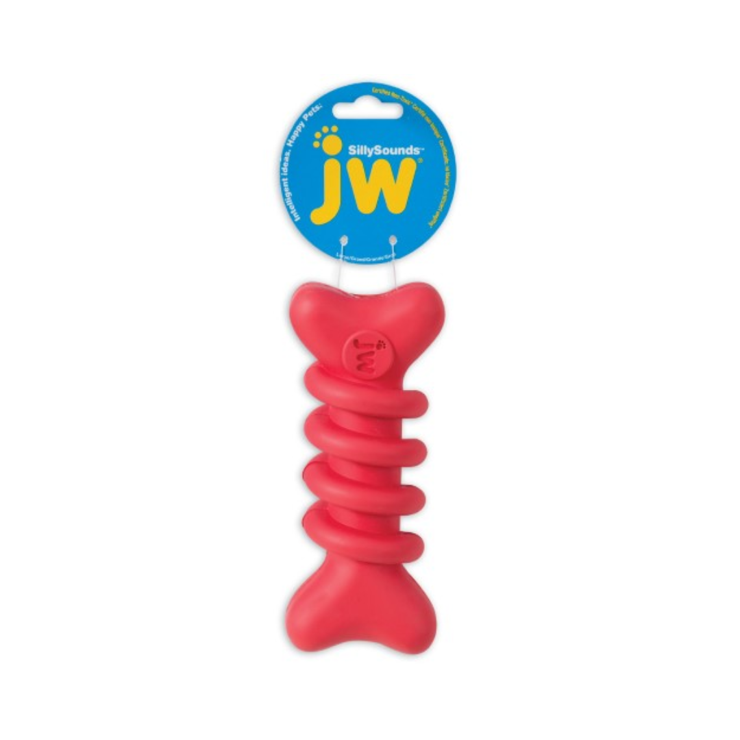 JW SillySounds Bone Dog Toy – Large – Assorted Colors