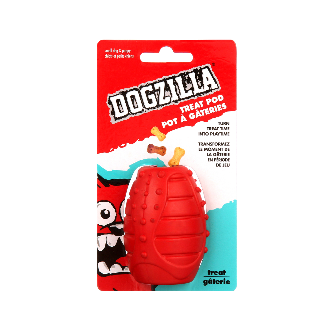 Dogzilla Small Treat Pod Dog Toy
