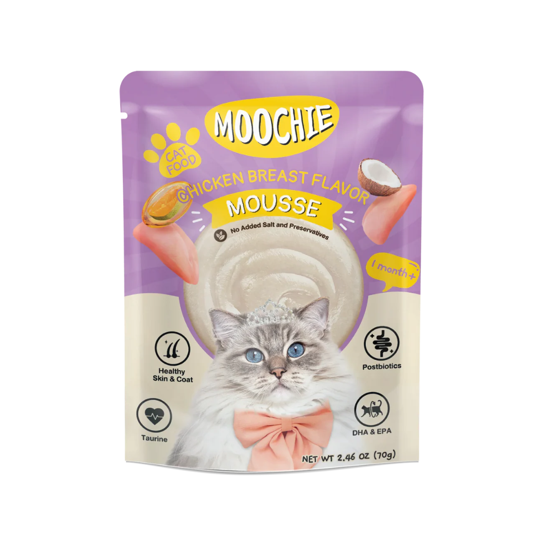Moochie Chicken Breast Flavor Mousse – Wet Cat Food