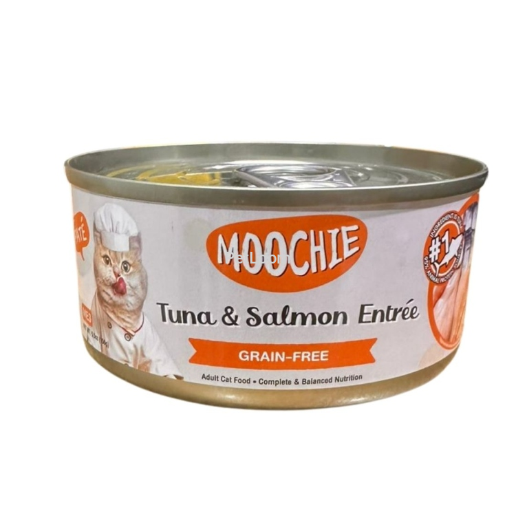 Moochie Tuna & Salmon Entrée 156g – Grain-Free Wet Cat Food