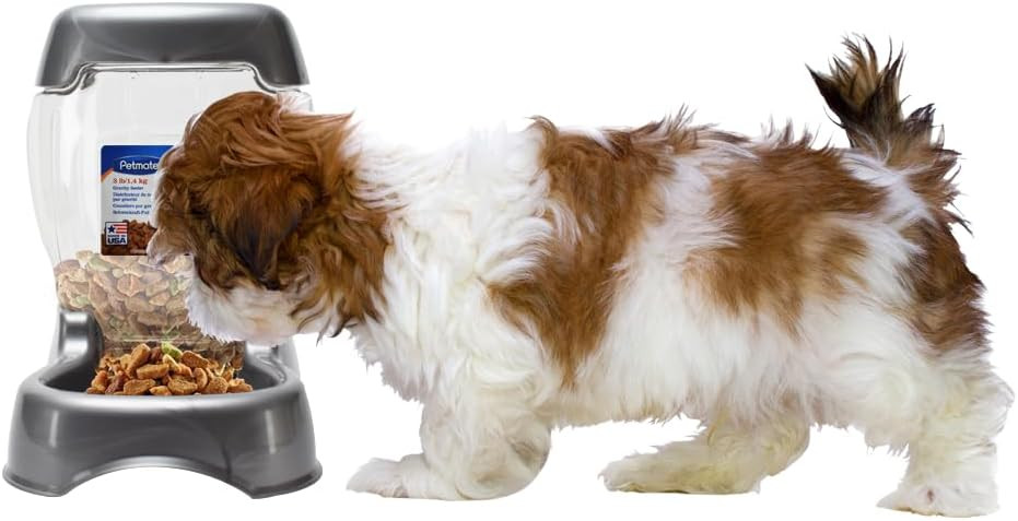 Petmate Pet Café Feeder – 3 lb (1.36 kg) – Gravity Automatic Pet Feeder