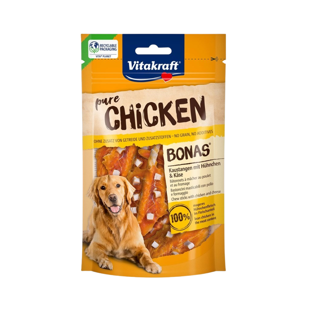 Vitakraft Pure Chicken BONAS – Meat Snacks for Dogs