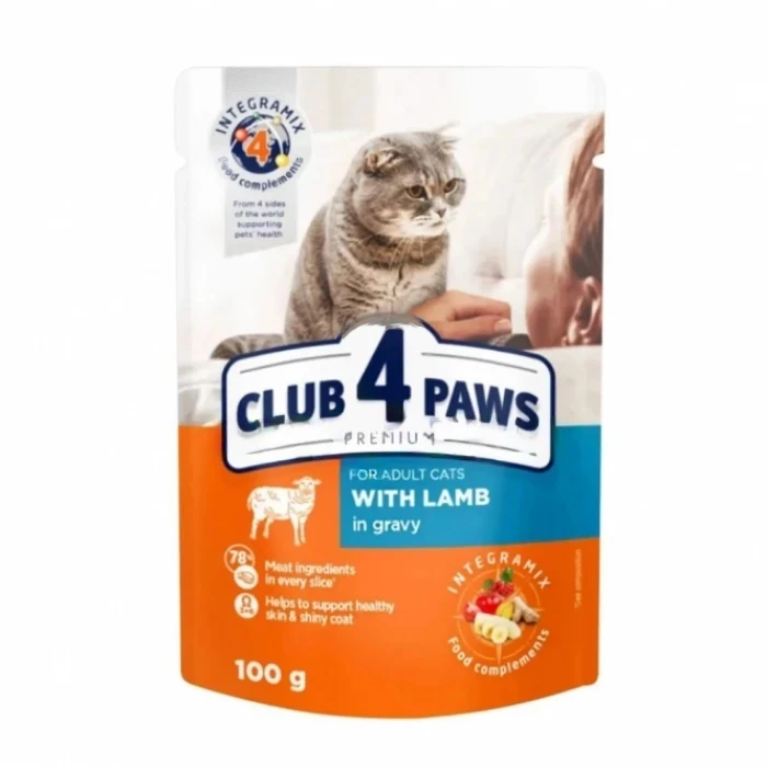 Club 4 Paws Premium With Lamb In Gravy