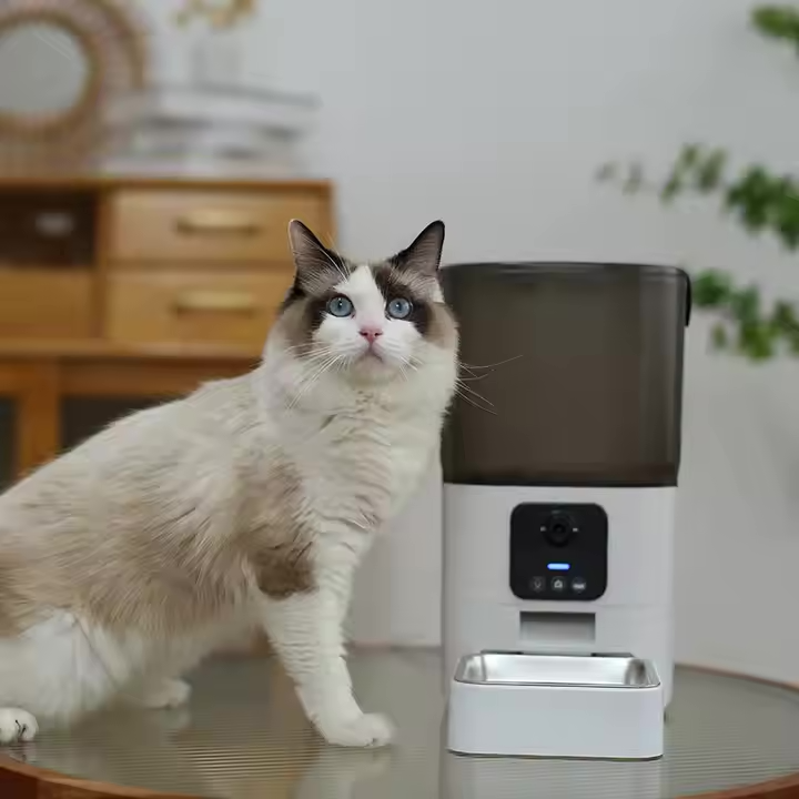 Smart Automatic Pet Feeder with Stainless Steel Bowl – Programmable & Mess-Free