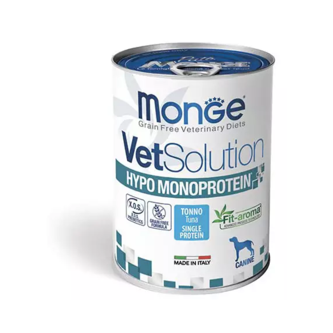 Monge VetSolution Canine Hypo Monoprotein Tuna – 400 gm