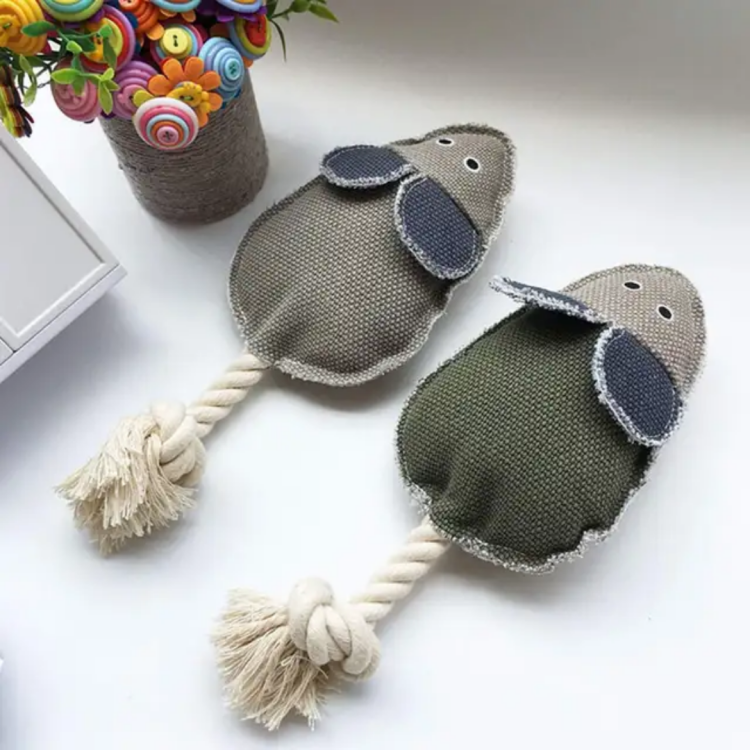 Fabric Mouse Rope Toy for Dogs